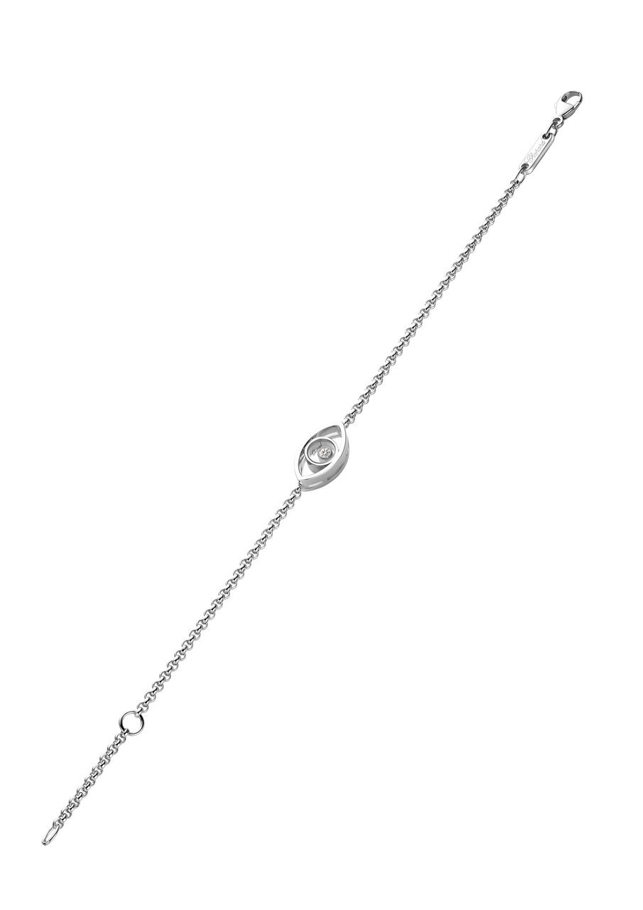 Happy Diamonds Good Luck Charms Pulsera, Oro Blanco Ético, Diamante - Imagen 2