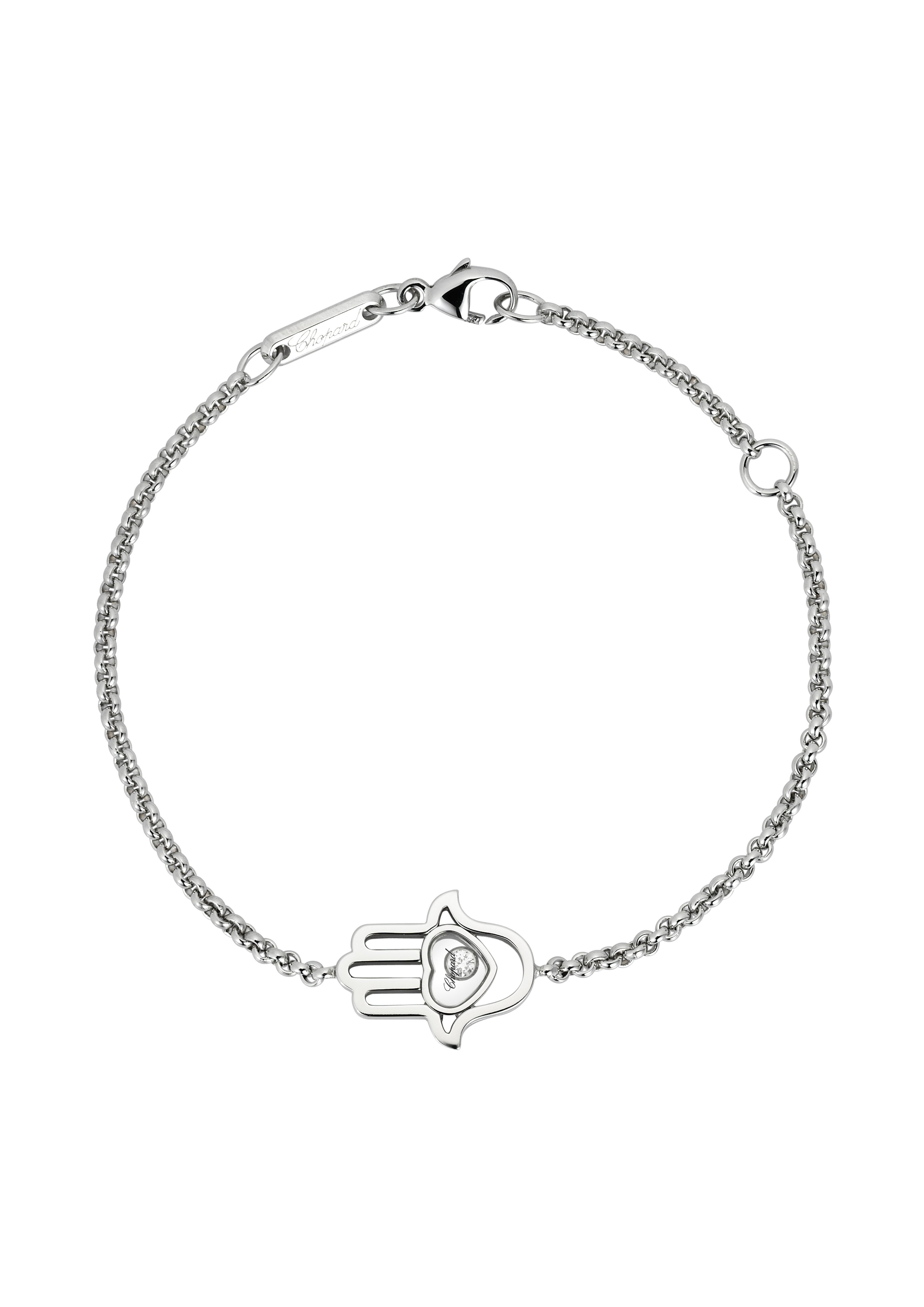 Happy Diamonds Good Luck Charms Pulsera, Oro Blanco Ético, Diamante - Imagen 2